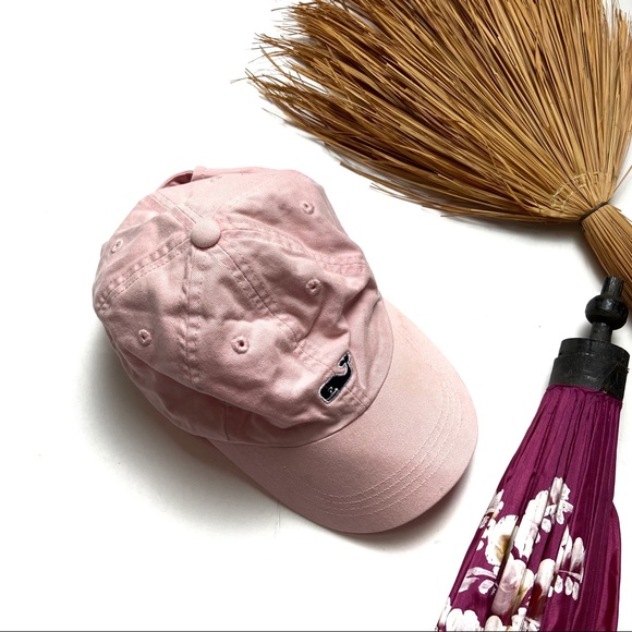 Vineyard Vines Whale Logo Flamingo Baseball Hat - Picture 2 of 6